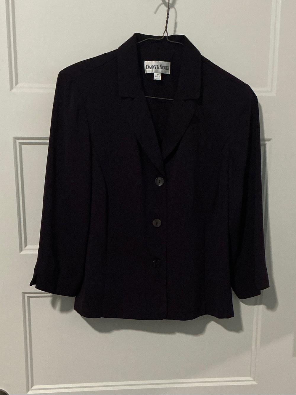 Danny & Nicole Purple Three-Button Women's Blazer